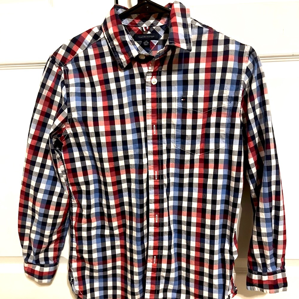 Tommy Hilfiger boys button-down shirt- Large